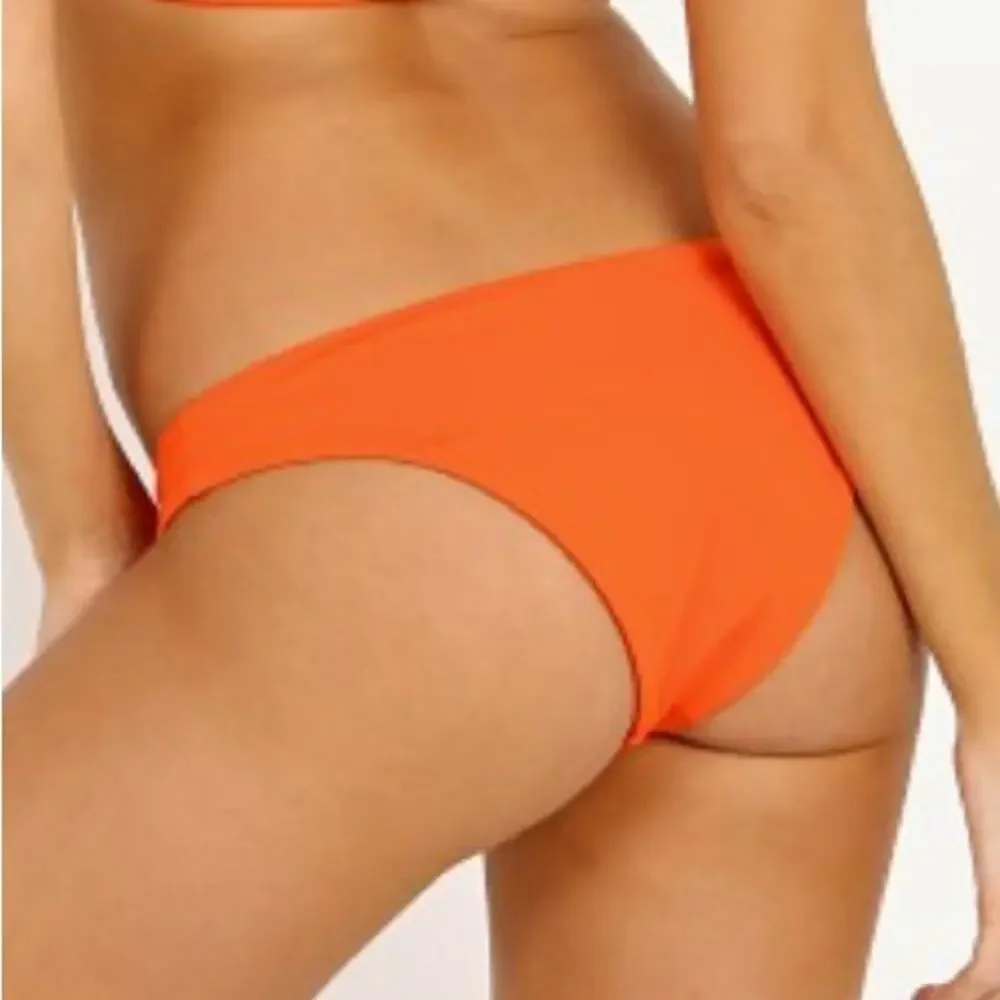 Mara Hoffman Scarlett Bikini Bottoms - Tangerine Orange Size XS